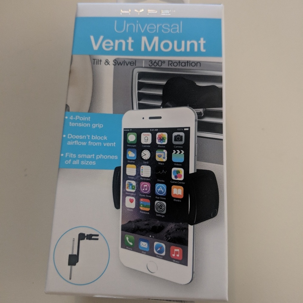 Vent mount for phone